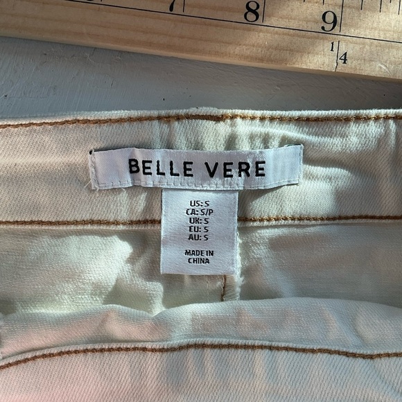 Belle Vere Jean Skirt Denim Maxi‎ Cream White Long Coastal Western Size Small - Picture 4 of 7